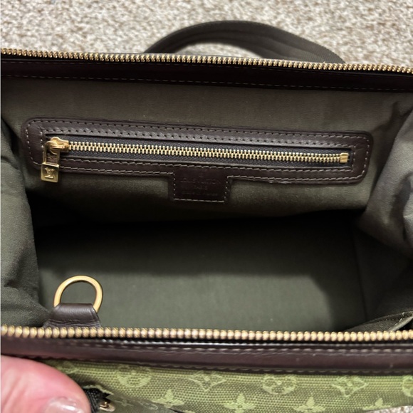 AUTHENTIC Vintage 2002 Louis Vuitton Mini Lin Josephine PM Green Monogram Bag - Picture 10 of 16